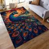 Colorful Peacock Carpet with Artistic Design for Living Room Decor Suitable for Use As an Anti-slip for Living Room Bedroom Sofas