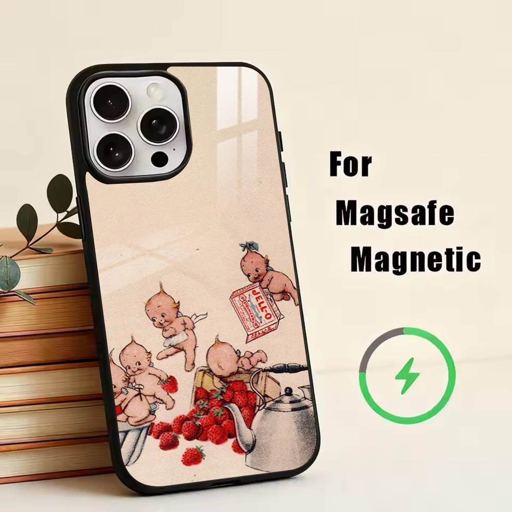 Lovely Kewpie Baby  Phone Case For iPhone17,16,15,14,13,12,11 Plus,Pro Magnetic For Magsafe Wireless Charging