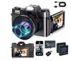 R10 English Version 5K HD Retro WIFI Camera with Flip Screen, 16x Zoom, Anti-Shake, and Beauty Features