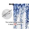 2pcs   Curtains&Window Treatment  Print Blue Leaf Pattern Versatile Fabric (without Rod) Versatile All Use for Living Room