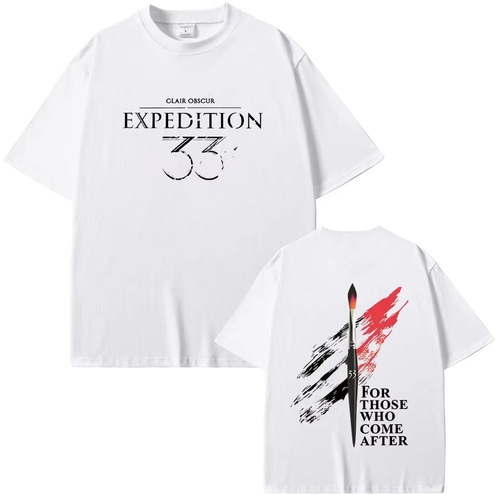 Hot Sale Game Clair Obscur Expedition 33 for Those Who Come After Merch Tshirt 2026 Summer Men Women Casual Short Sleeve Top