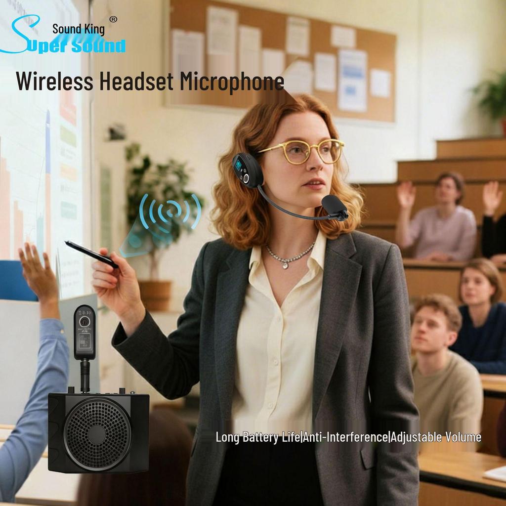 Wireless Headset Microphone for Teaching and Performance