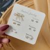 Elegant Pearl Earring Set: Niche 925 Silver Butterfly & Four-Leaf Clover Studs for Women