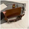 Ielgy Retro Autumn Winter All-Match Fashion Messenger Bag Ladies One-Shoulder Underarm Work Small Square Bag
