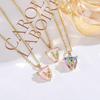 European American Hip Hop Mocha Leopard Pendant Retro Women's Necklace