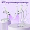 Portable UV Nail Lamp Handheld Stand USB Rechargeable Gel Nails Lamp With Flexible Hose LED Therapy Light Nail Art Tools