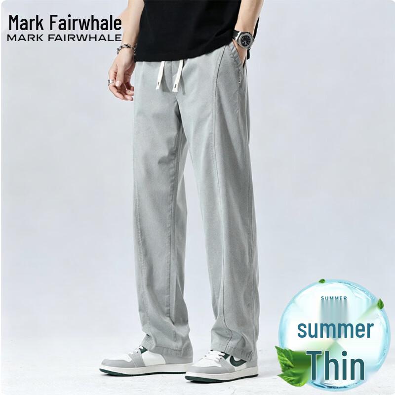 MARK FAIRWHALE Men s Spring/Autumn Casual Straight-Leg Pants XL
