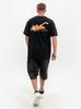 T-shirt Oversize Manches Courtes Smurfs Rush Noir L