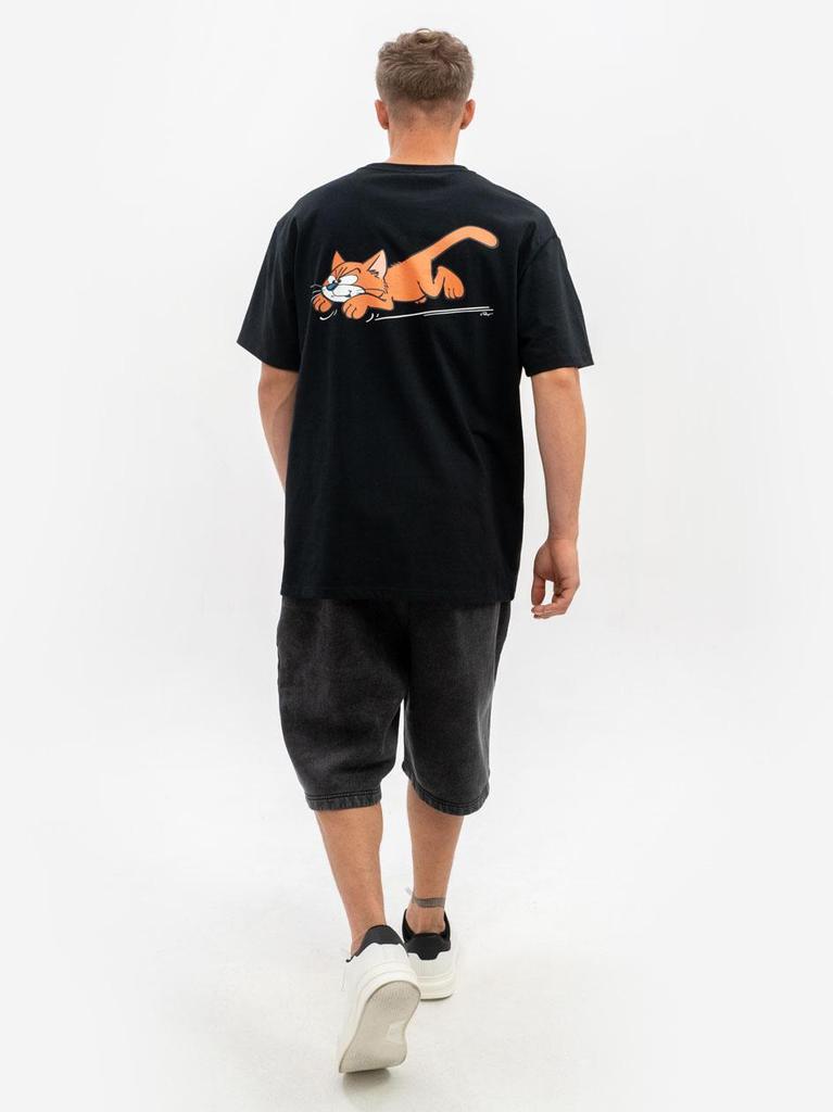 T-shirt Oversize Manches Courtes Smurfs Rush Noir L