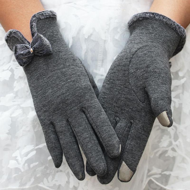 Elegant Touch Screen Ladies Gloves Knitted Gloves Warm Comfort Gloves