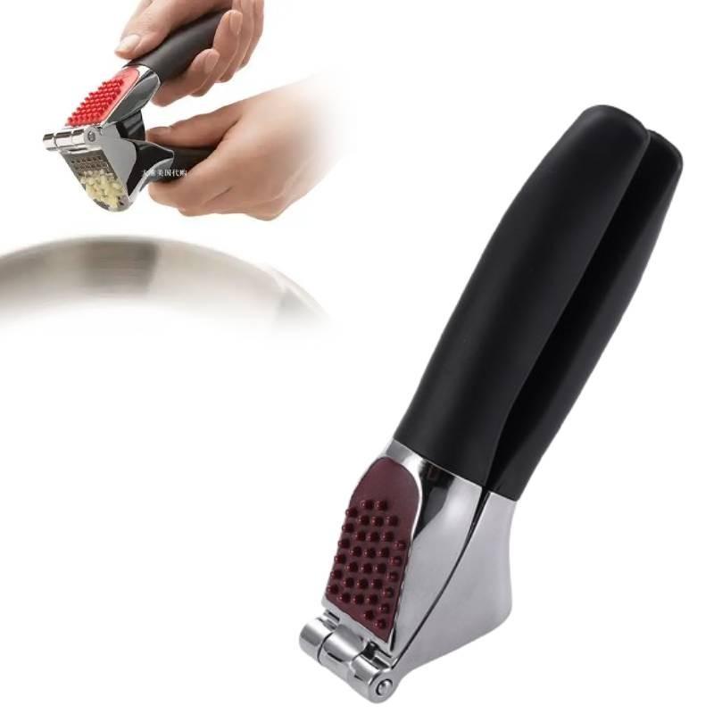 Grips Press Garlic Kitchen Tools Grip Handle Removable Press Plate Easy Clean