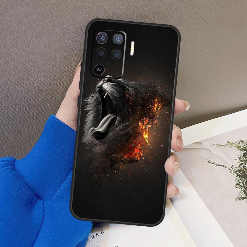 Lions Phone Case For OPPO A54 A74 A94 A53S A1K A15 A16 A3S A5S A83 A91 A93 A5 A9 A53 A31 A52 A72