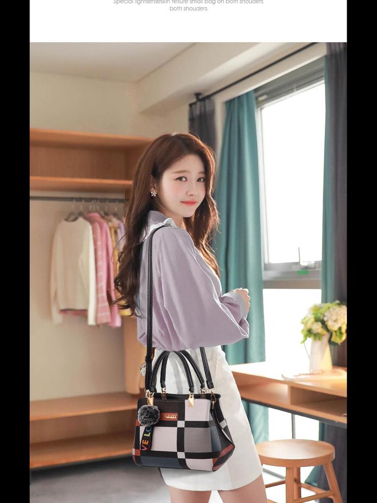 2024 Einteilige Damenhandtasche - Neuer koreanischer Stil, Schlichte Mode, Europäische & Amerikanische Lässige Schulter-Umhängetasche