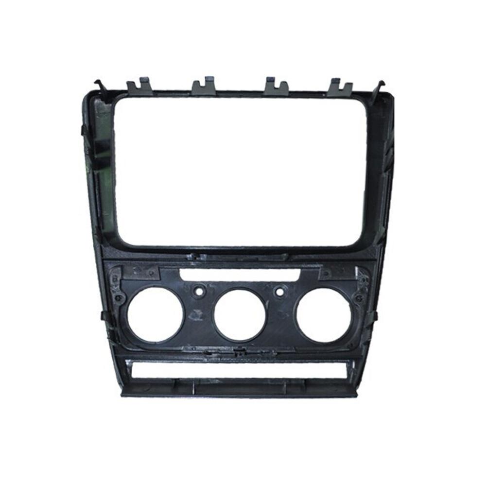 Double Din for SKODA Octavia 2008-2013 Manual AC Audio Fascia Stereo Radio GPS DVD Panel Dash Mount Installation Trim Kit Frame