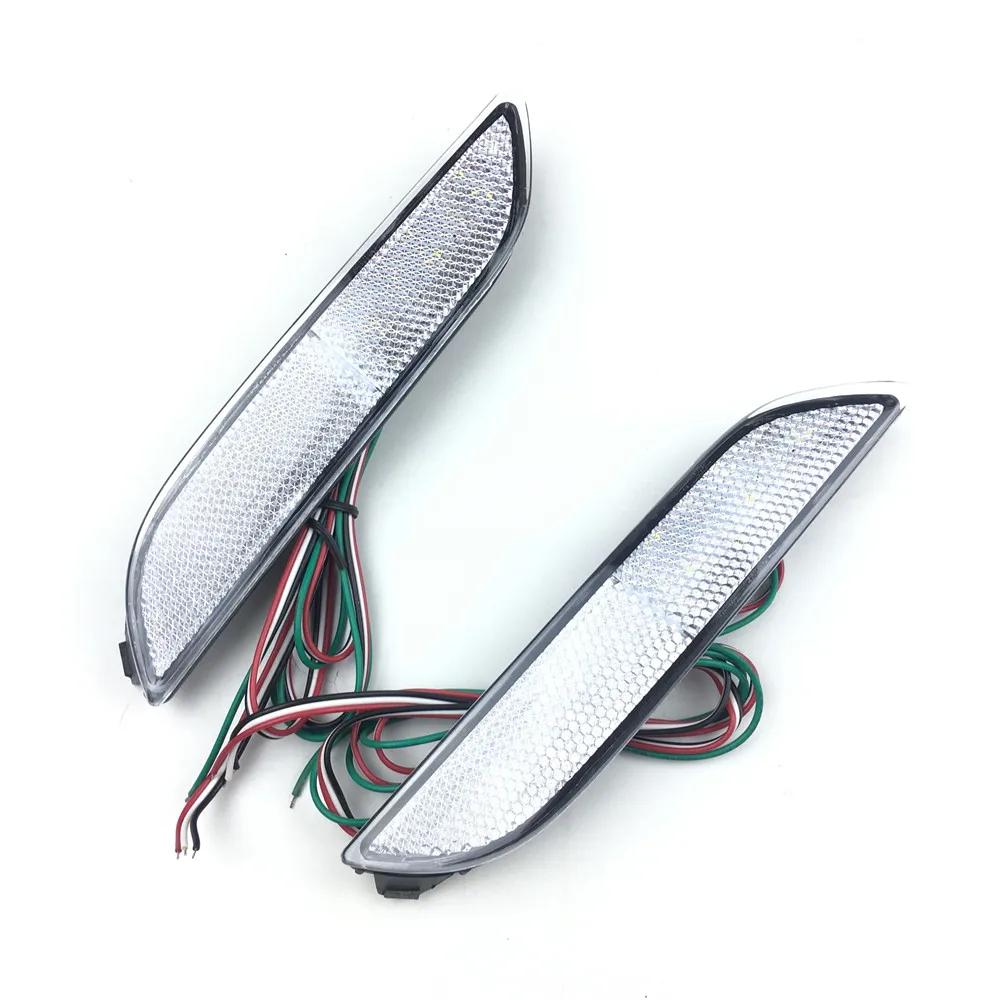 Pair Bumper Reflector Turn Signal Brake Tail LED Light For Toyota Camry 2018-up