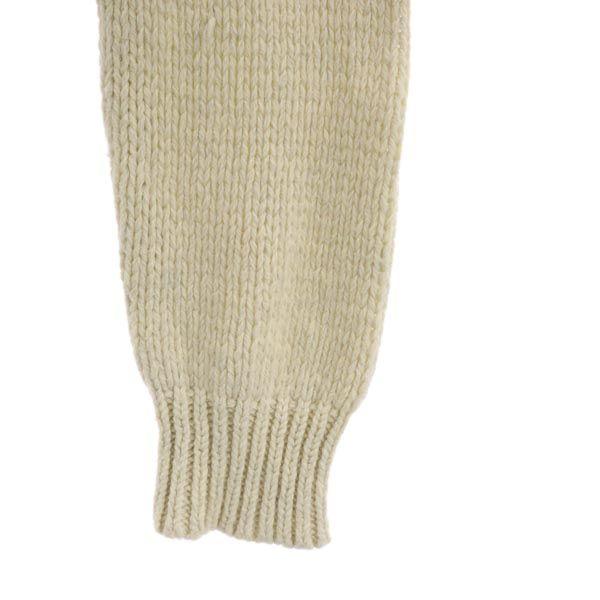 Unused STUSSY Wool Blend Long Sleeve Lace Up Knit M White System Sweater Women Used