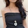 Korean Minimalist Geometric Pendant Necklace - Versatile, Adjustable, High-End Design for Women