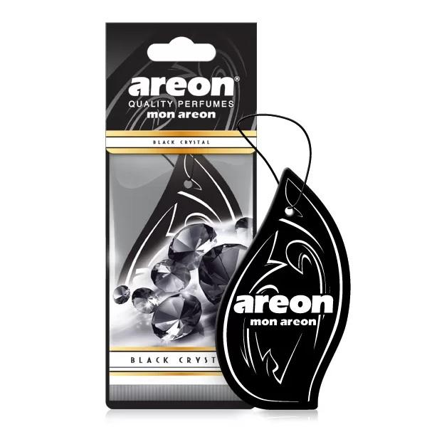 Areon Mon Premium Car Air Freshener, Black Crystal Scent - Single Pack