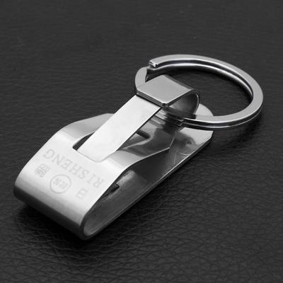 Stainless Steel Keyring Security Clip On Belt Key Clip Belt