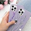 Lavendel Blume Handyhülle für Iphone Se3 2022 Se2 7 8plus X Xr Xs 11 12 13 14 Pro Max Mini 6 6s Plus stoßfeste weiche Tpu Fundas
