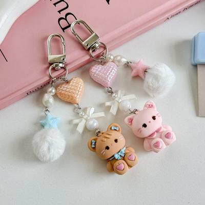 Cute Cartoon Bag Pendant, Bunny, Kitten, Bear, Mobile Phone Chain, Love Ccd Camera, Lanyard, Hairball, Keychain, Anti-lost Penda