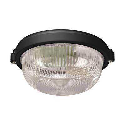 Plafoniera Hermetyczna 10W E27 IP65 Czarna Okrągła SALTO Ideus 04316