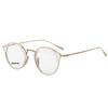 Unisex japanisch-inspirierte Titan-Schildpatt-Brille mit photochromem unregelmäßigem Leopardenmuster-Rahmen