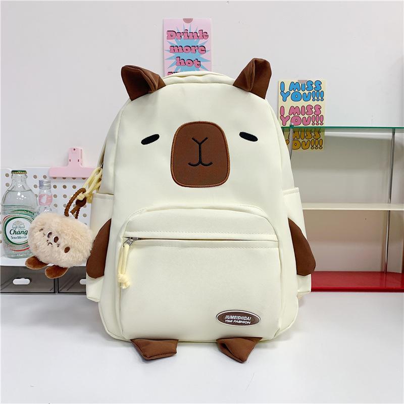 School bag ins casual versatile cartoon girl big cute travel high school back