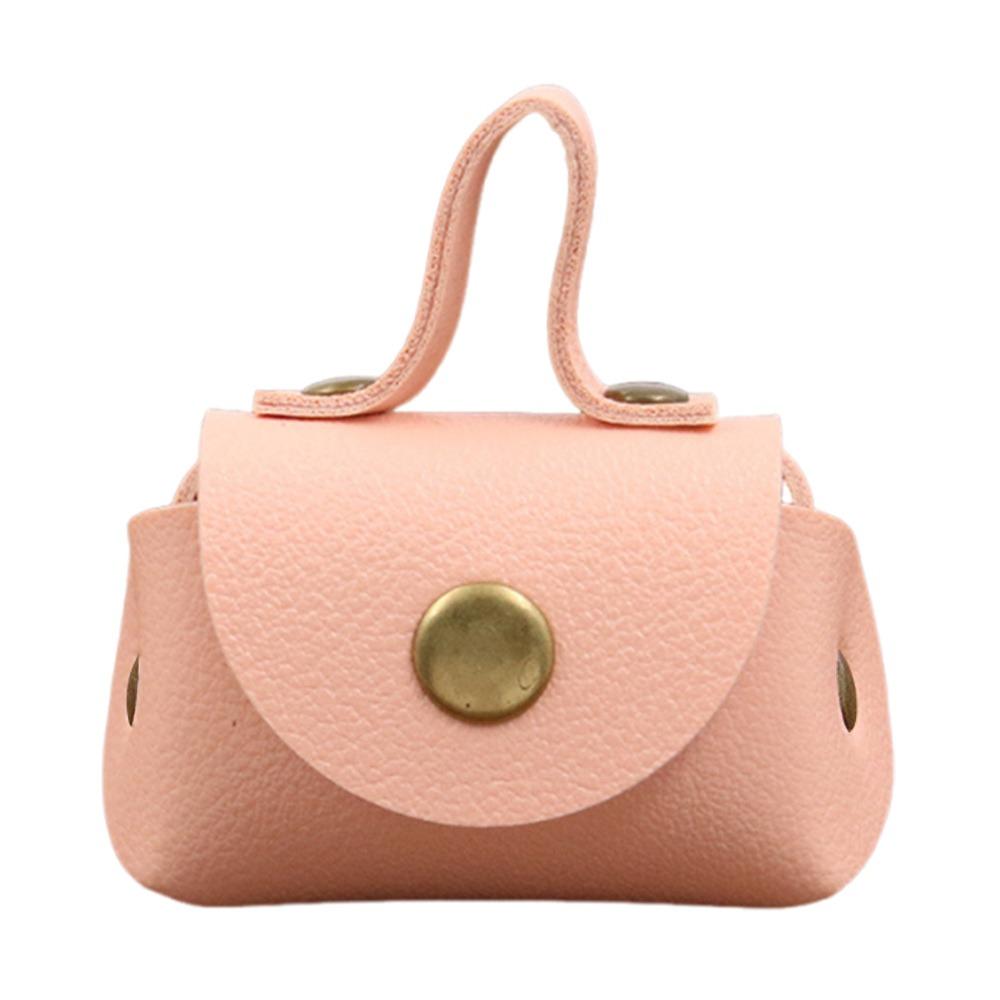 

Fashion PU Leather Coin Purse Decorative Multi-function Creative Keychain Pendant DIY Small Gift Gift Giving рожевий