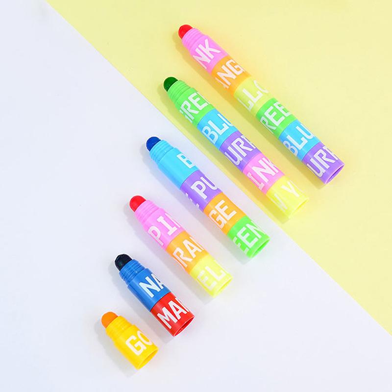 6 Colors Splice Mini Highlighters Vintage Candy Colors Gel Highlighters Gel