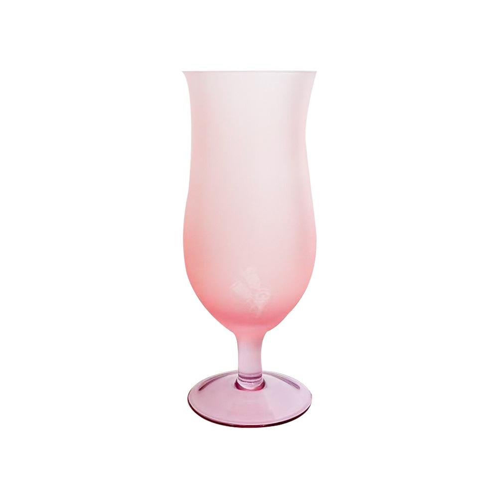 Pastel Frosted Glass Goblets Drinkware Home High-footed Cups Home Kitchen Party Bars Cocktail Glasses Beverage Juice Decor Gifts
