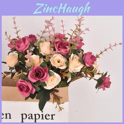 Home Decor Rose Flower Bouquet With Silk Material For Wedding And Event Decoration