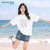 Jeanswest Women's Summer Pure Cotton Loose Fit T-Shirt
