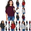Stylish Women's Long Sleeve Baggy Ladies Pullover Knitted Oversized Sweater Jumper