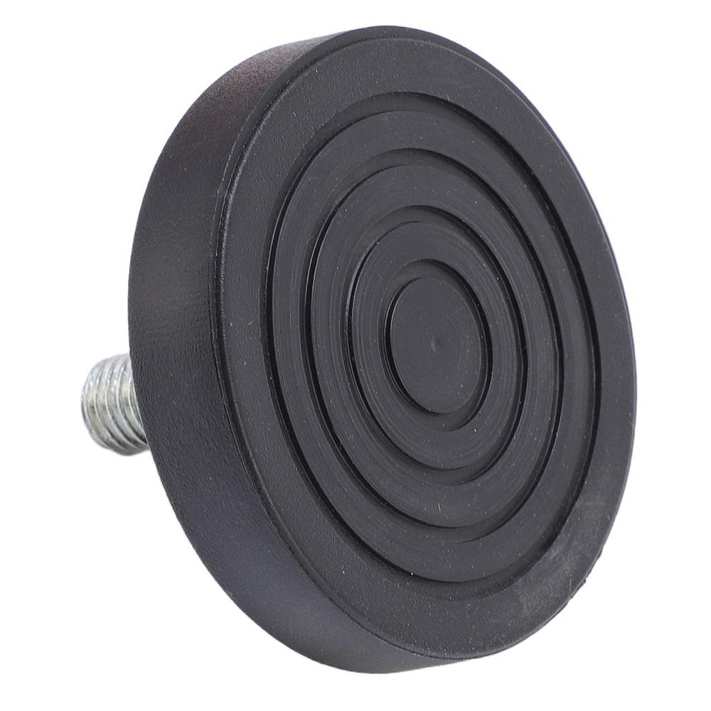 4pcs Black Furniture Leveling Feet M10 Thread Rubber Feet Bumpers Noise Reduction