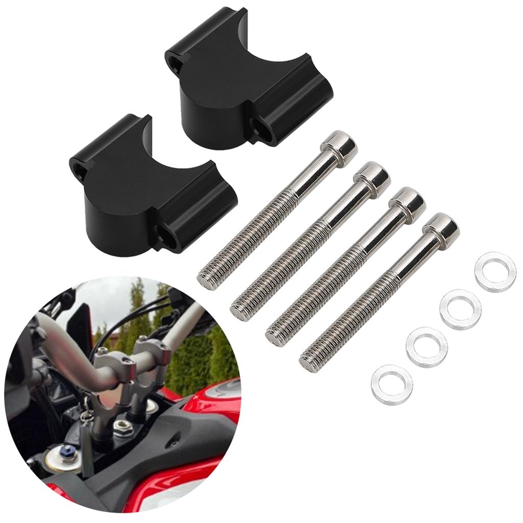 28mm Aluminum Handlebar Riser Mount Clamp 28MM Height Adapter for Motorcycle ATV