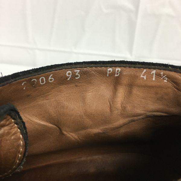 Versace Classic Chukka Boots Schwarz Wildleder-Finish Größe 41.5 26.026.5 Vintage Herren(GEBRAUCHT)