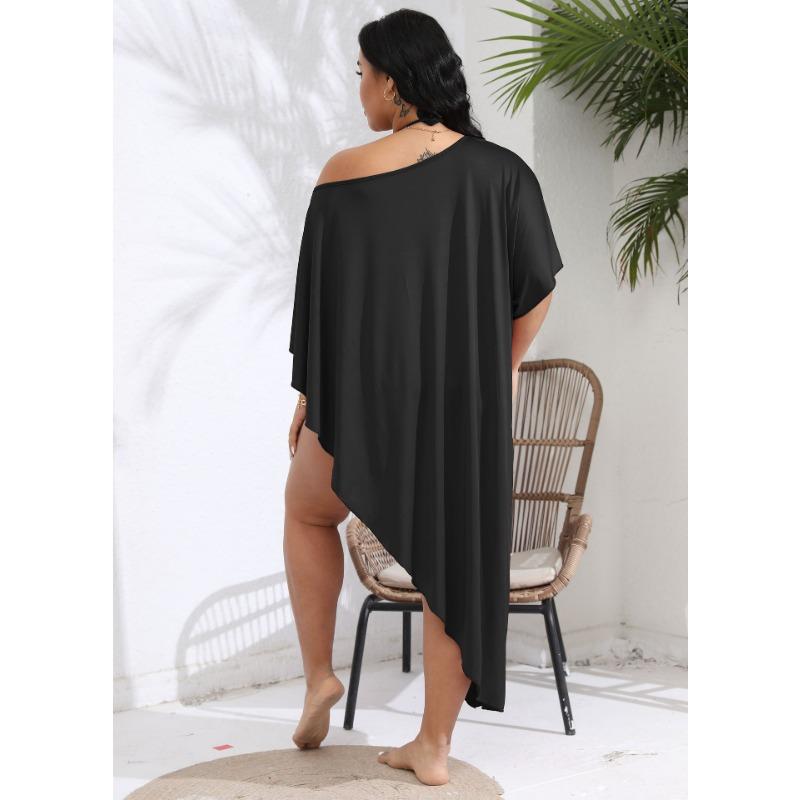 Women's Summer One Neck Off The Shoulder Irregular Holiday Beach Dress