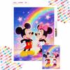 Diamond Art Painting Kit Mickey Minnie Rainbow Starry Sky Home Wall Decor Handmade Gift
