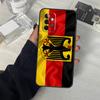 Custodia a Striscione con Bandiera Tedesca Per Samsung Galaxy A55 A35 A15 A52 A32 A12 A16 A26 A36 A56 A53 A33 A13 A14 A34 A54 A17