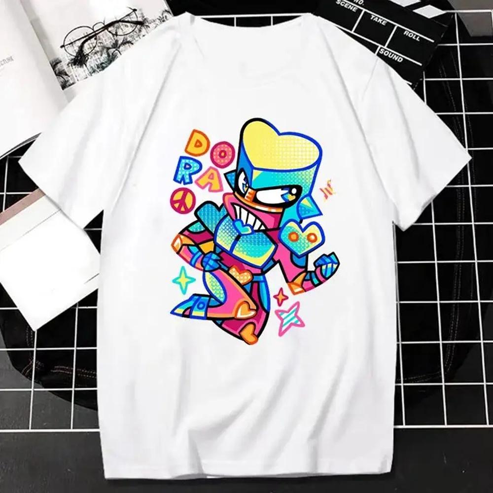 Japanese Anime JOJO Bizarre Adventure Graphic Print T Shirt Men Women Streetwear Short Sleeve Plus Size T Shirt Unisex 70271