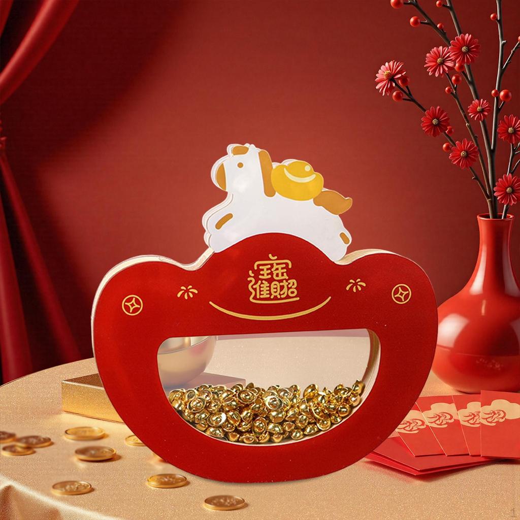 Chinese Year Desktop Ornament Creative Craft Feng Shui Spring Festival Decor for Bedroom