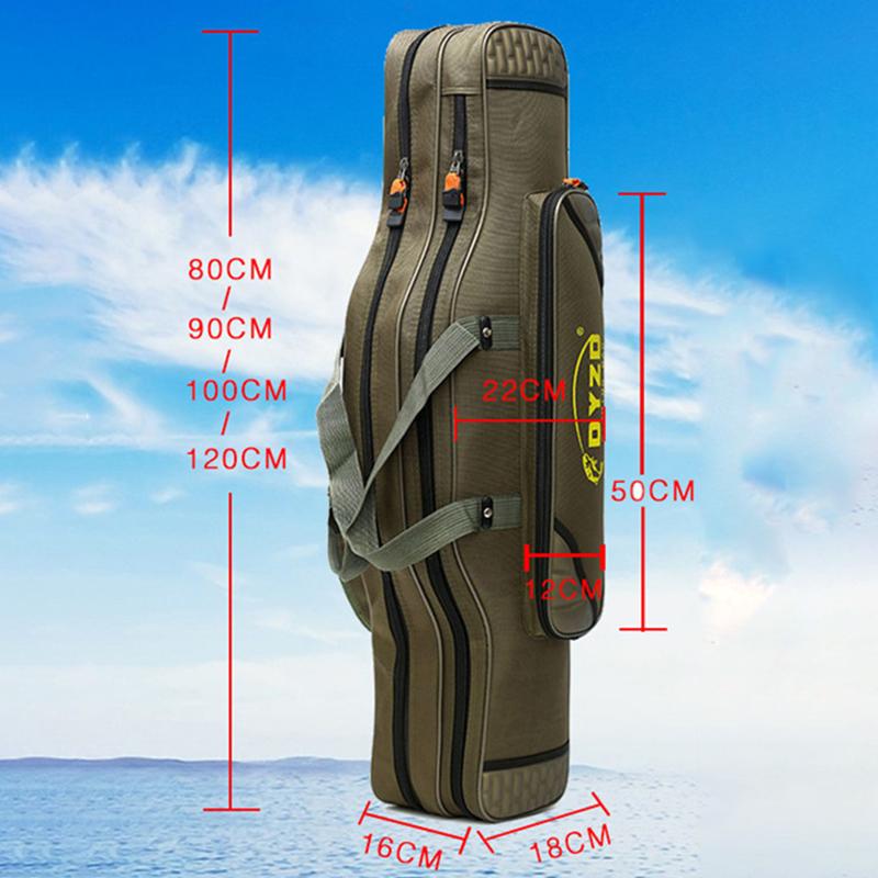 Fishing Bag 80cm90cm1 Meter 1.2 Two-layer Three-layer Four-layer Large-capacity Fishing Gear Bag, Sea Rod Bag, Fishing Rod Bag, Big Belly Bag