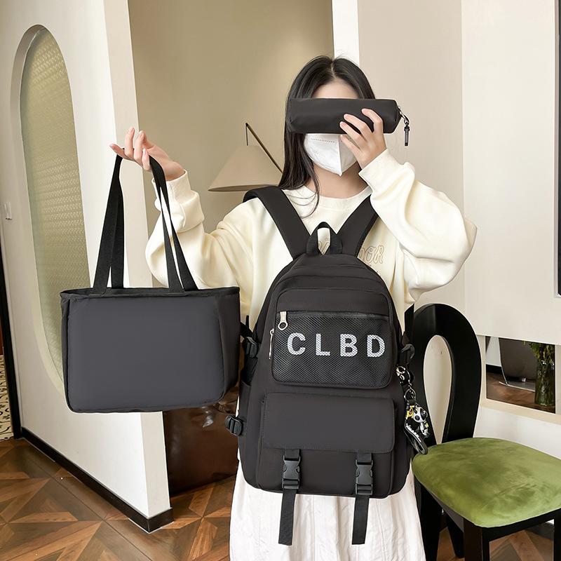 Men's Backpack Middle School Student Backpack Women's Schoolbag