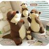 Segens-Otter Plüschtier Stofftier Lebensecht Tiere Umarmung Fischfutter Kawaii Otter Plüschtier Puppe für Kinder Geburtstagsgeschenk Junge