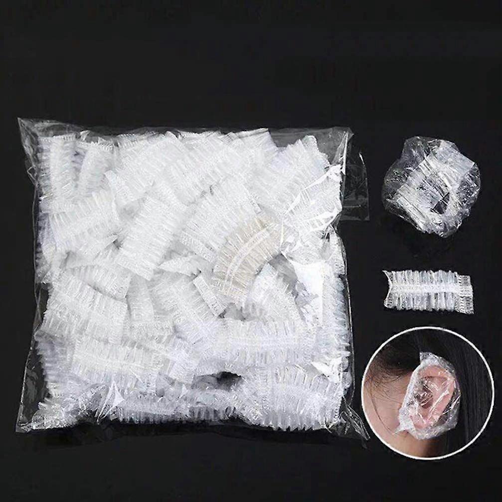 Ear Cuff 300Pcs Ear Covers Shower Ear Covers Clear Disposable Ear Protectors for