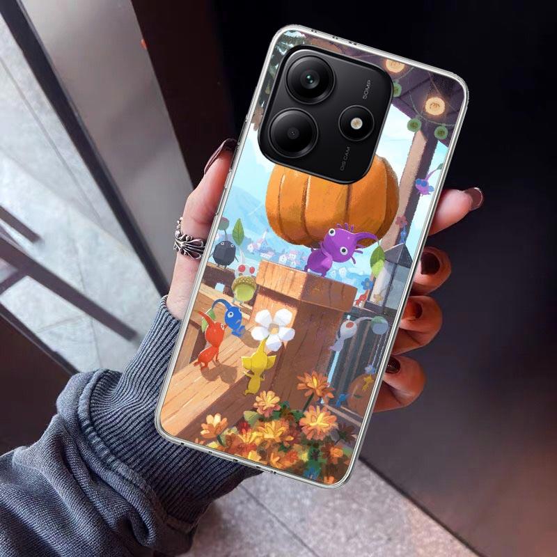 Game P-PikminS 4 Phone Case For Xiaomi Redmi Note 10 11 12 13 14 15 Pro Plus 11S 12S 14S 11T 11E 10S Soft TPU Back Cover Redmi N