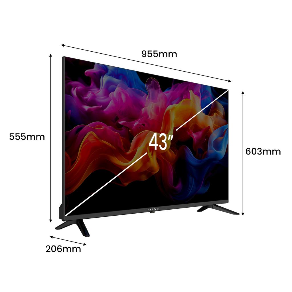 Kiano Elegance 43" 4K UHD Bezrámový Smart TV VIDAA