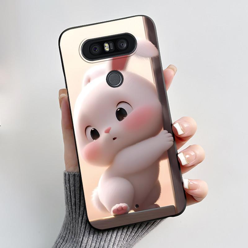 Casing For LG Q8 2017 Soft Case H970 Aesthetic Fashion Cute Cat Phone Back Cover For LG Q8 Q 8 LGQ8 Shockproof Silicone Bumper