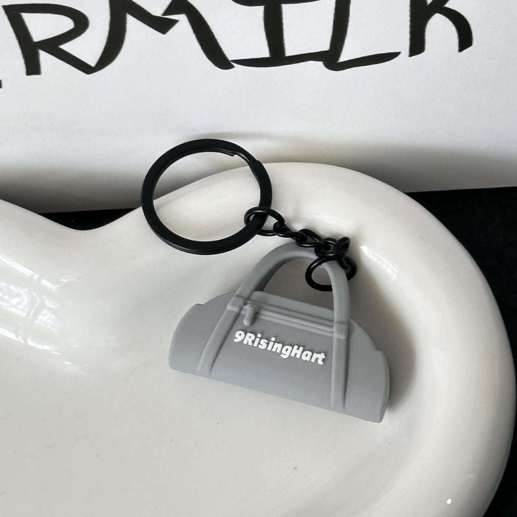 Miu Series Dumbbell Plate Keychain: Trendy Fitness Accessory & Sports Jewelry Gift